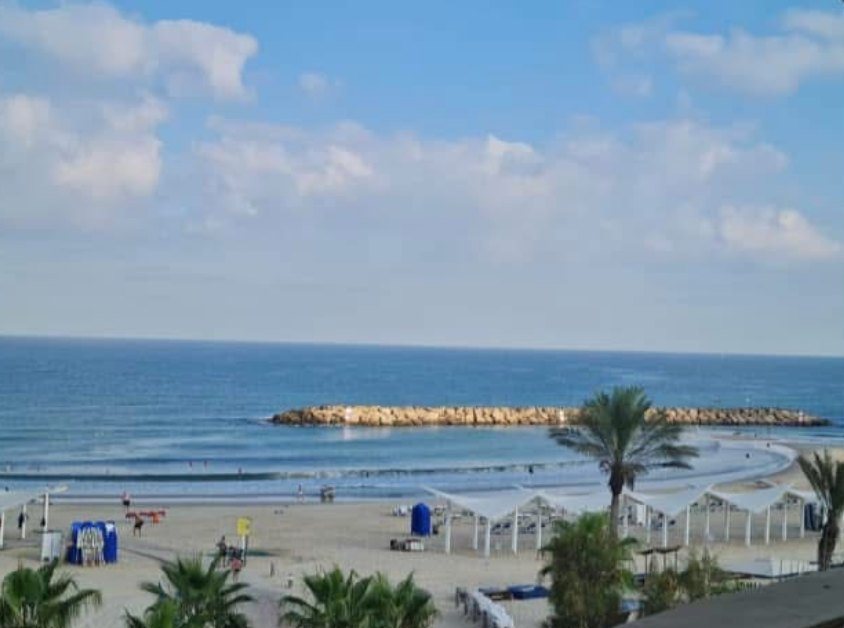 הים בבוקר, התמונה שנורית שלחה עם ההודעה